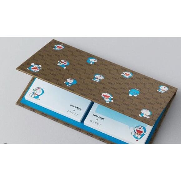 Gucci X Doraemon Japan Exclusive Collaboration Memo Pad*New in package - Picture 1 of 4